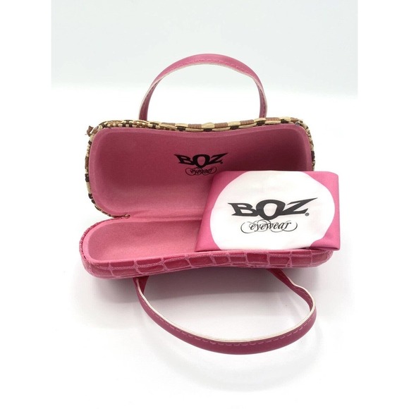 BOZ Oracle 9292 Animal Print Eyeglass Frames 53-17-130 w/ Case & Cleaning Cloth - Picture 7 of 8